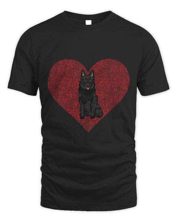 Schipperke Valentines Day Dog Love Fingerprint