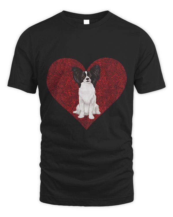 Papillon Valentines Day Dog Love Fingerprint