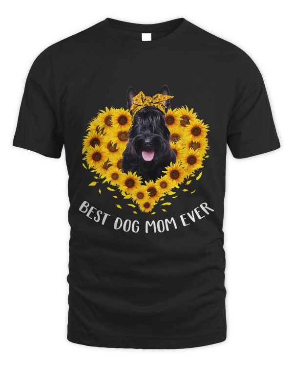 Scottish Terrier Mom Sunflower Dog Mom Women