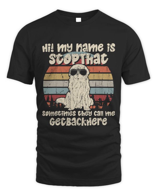 Newfie My Name Is StopThat Dog Lover Funny