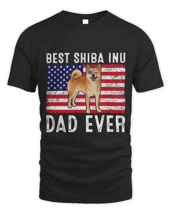Shiba Inu Dad USA American Flag Shiba Inu Dog Lover Owner 488