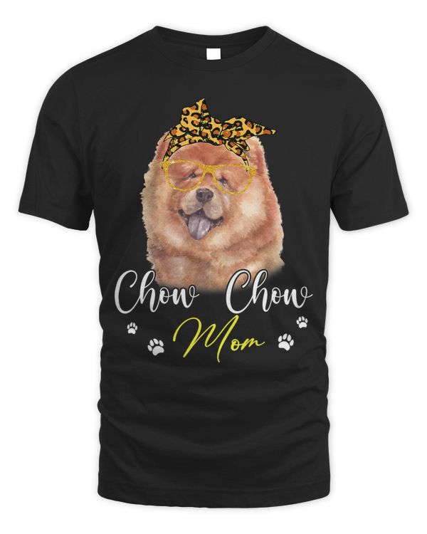 Chow Chow Mom Leopard Print Dog Lovers Gift 440