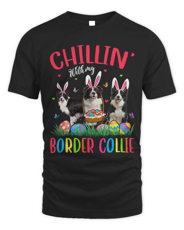 Chillin With My Border Collie Easter Eggs Happy Easter