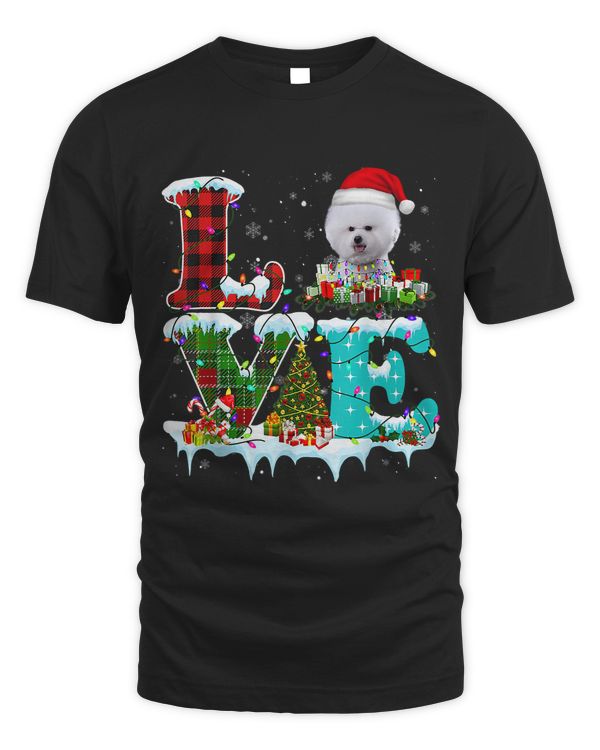 Bichon Frise Christmas Tree Light Pajama Dog Xmas 14