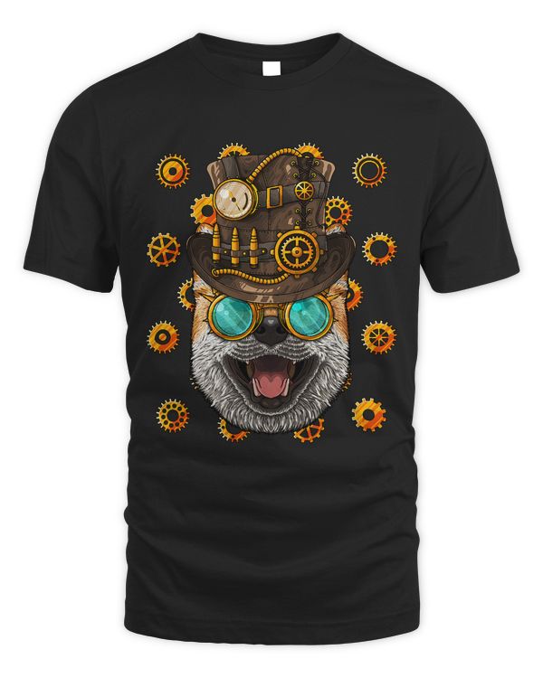 Steampunk Shiba Inu Dog Medieval Victorian Steam Powered