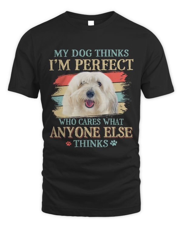 My Dog Thinks Im Perfect Coton De Tulear Dog Retro Style
