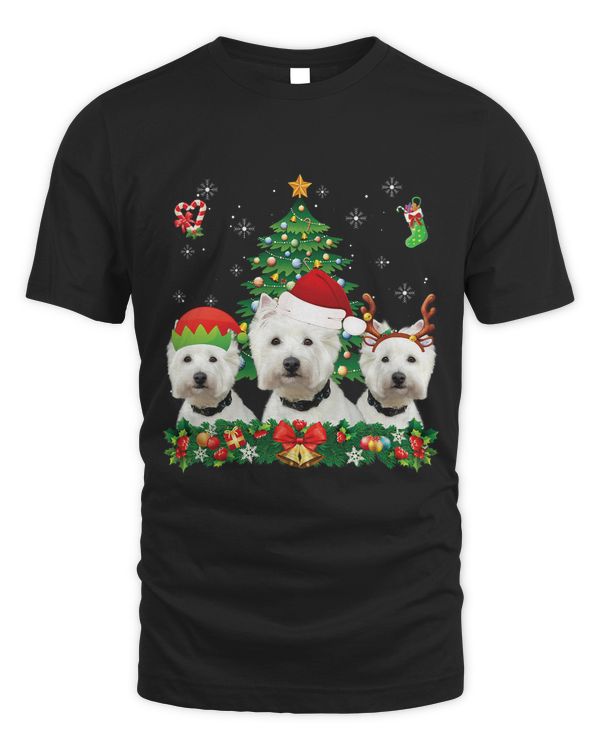 Merry Dogmas Westie Santa Elf Reindeer Dog Christmas Paws 159