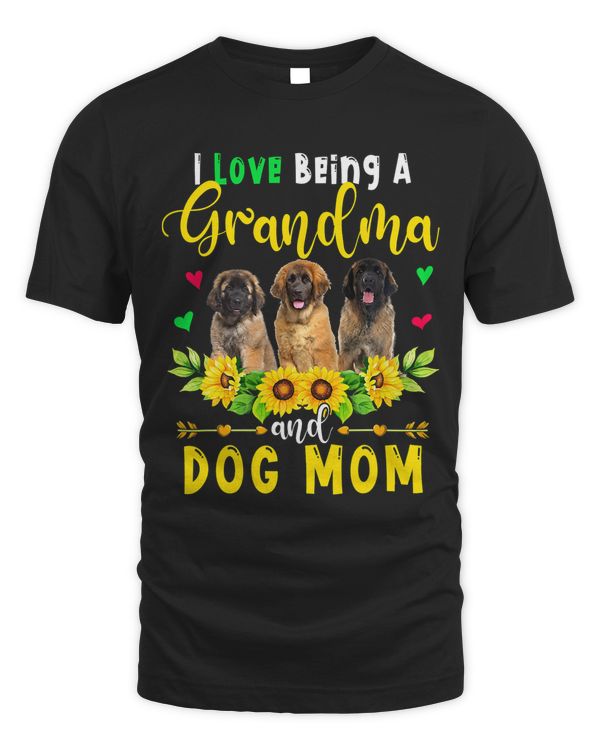 I Love Being A Grandma And Dog Mom Leonberger Sunflowers