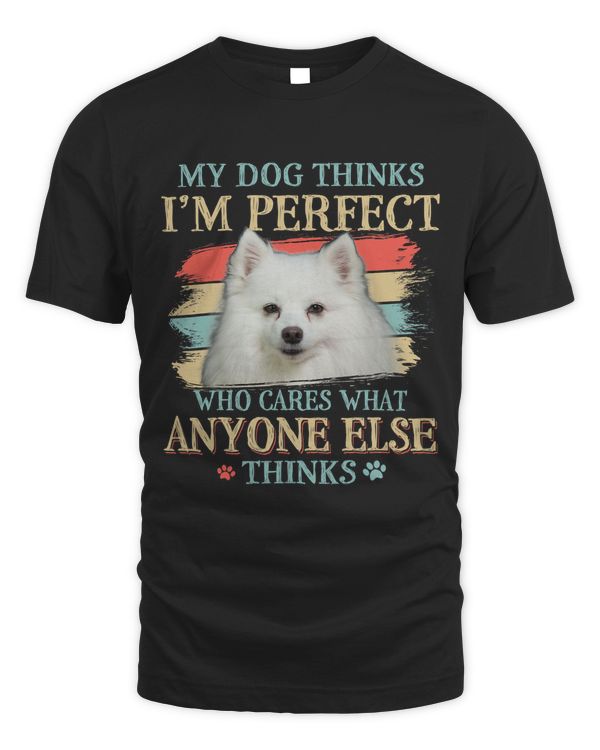 My Dog Thinks Im Perfect American Eskimo Dog Retro Style