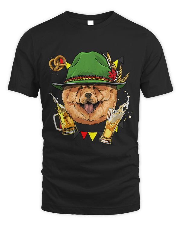 Chow Chow Germany Oktoberfest Party Beer Fest Pet Dog Lover