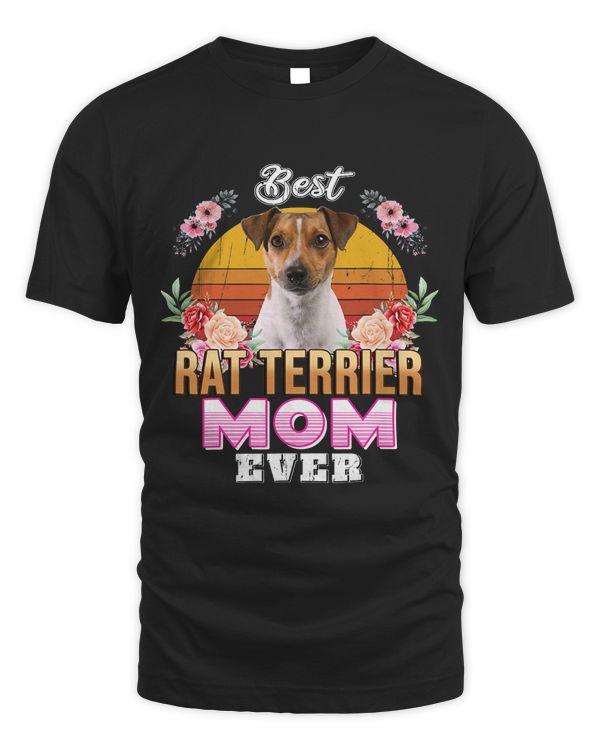 Vintage Best Rat Terrier Mom Ever Mothers Day For Dog Mom