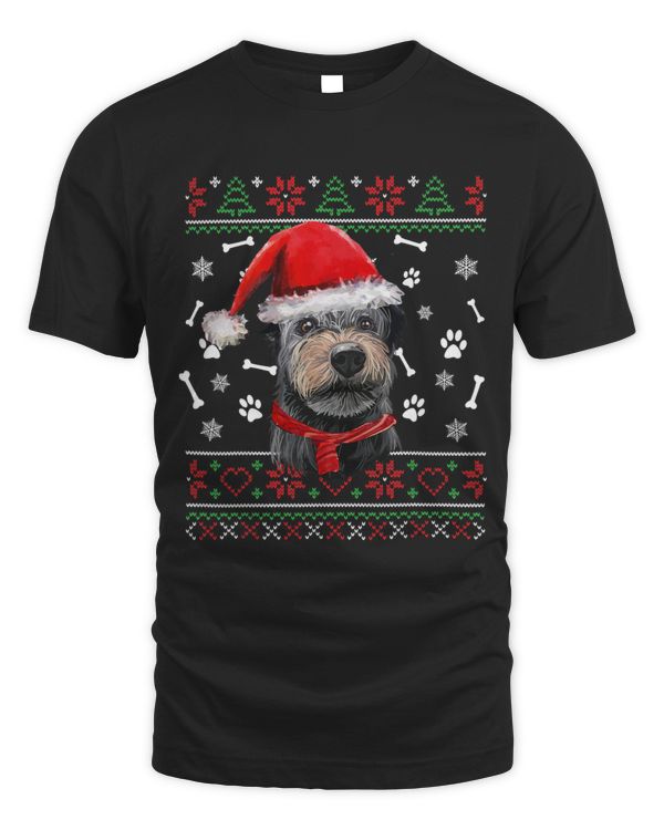 Ugly Sweater Christmas Pumi Santa Hat Pajama Xmas Dog
