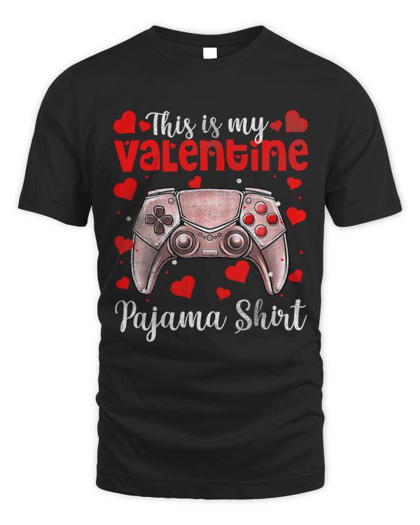 Valentines Day Video Games This is My Valentine Pajama Shirt 184