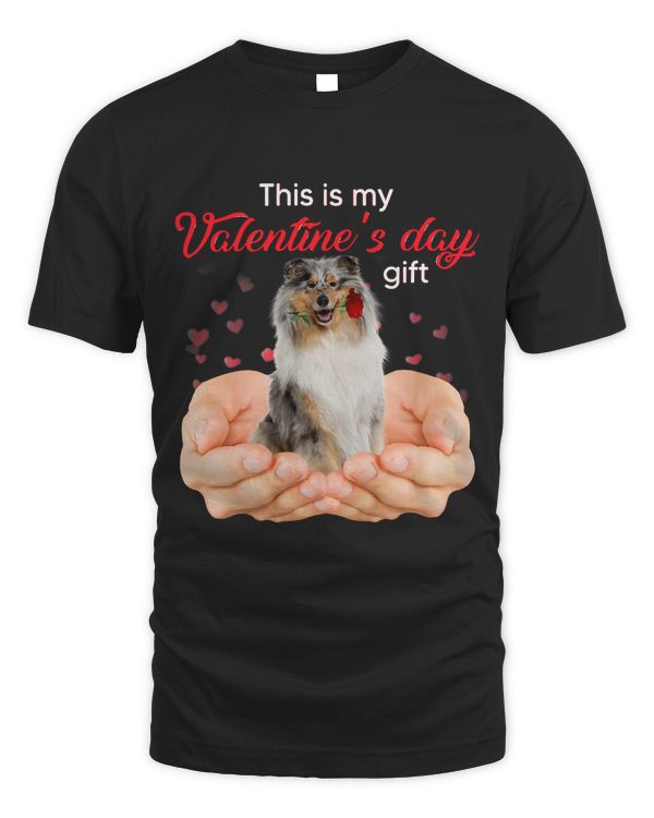 Cute Rough Collie This Is My Valentines Day Pajama