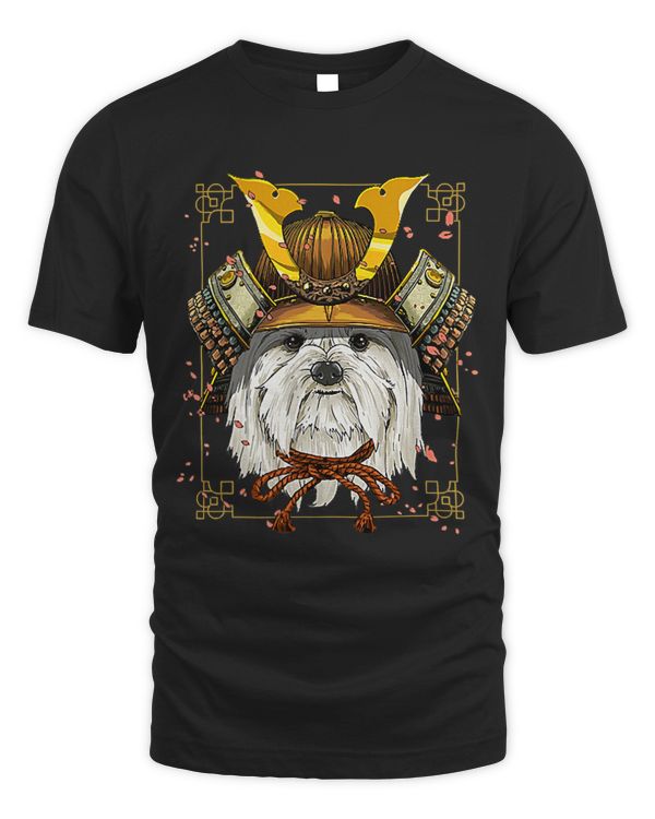 Samurai Maltese Dog Warrior Samurai Lovers Gift 248