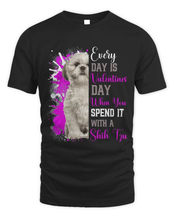 Funny Valentines Shih Tzu Mom Lover Walker Fan Sitter White