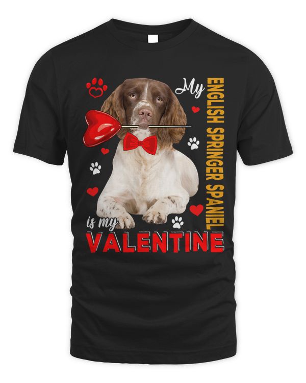 My English Springer Spaniel Is My Valentine Dog With Heart 68