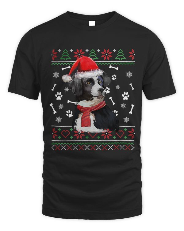 Ugly Sweater Christmas Aussie Dog Santa Hat Pajama Xmas 201