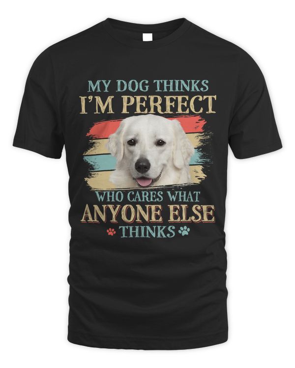 My Dog Thinks Im Perfect Kuvasz Dog Retro Style