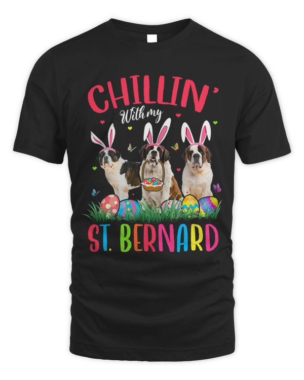 Chillin With My St Bernard Easter Eggs Happy Easter
