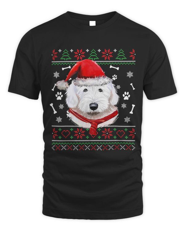 Ugly Sweater Christmas Bobtail Santa Hat Pajama Xmas Copy