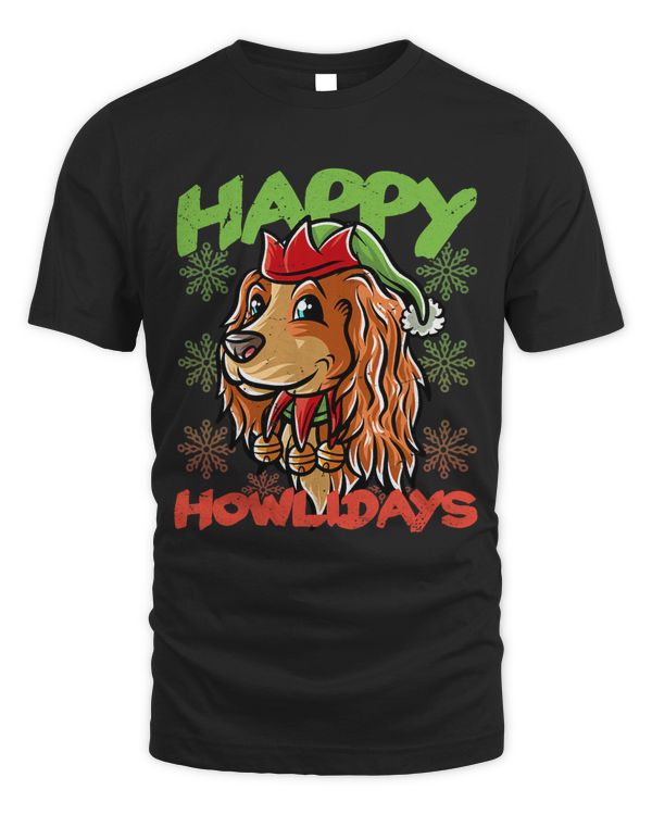 Happy Howlidays Cocker Spaniel Elf Dog Merry Christmas Dogs 42