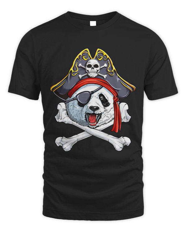 Panda Pirate Jolly Roger Costume Flag Skull and Crossbones