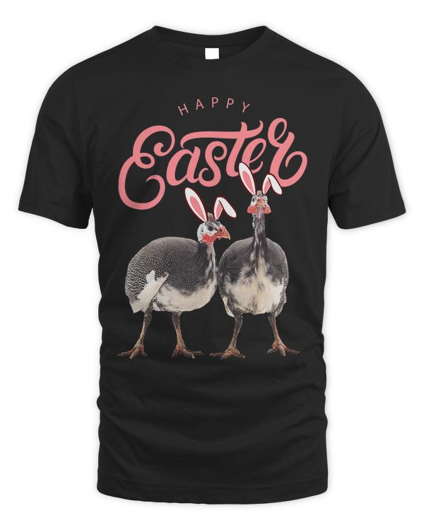 Guinea Hen Fowl Poultry Farm Animal Funny Easter Rabbit Ears