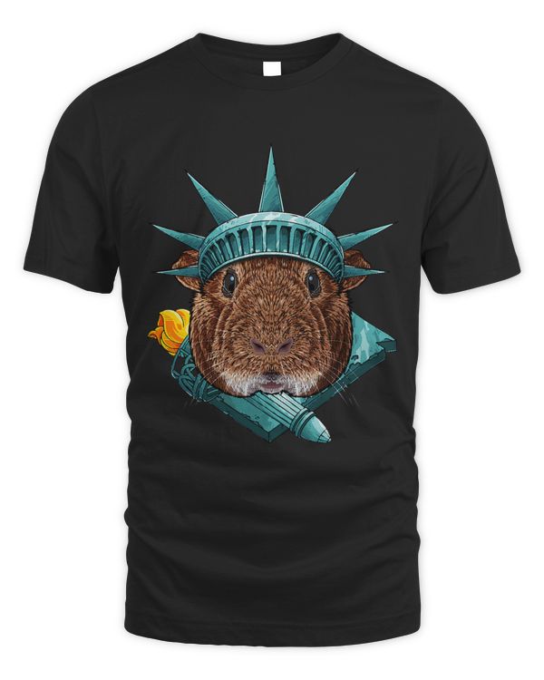 Statue Of Liberty Guinea Pig 4th Of July Animal USA America