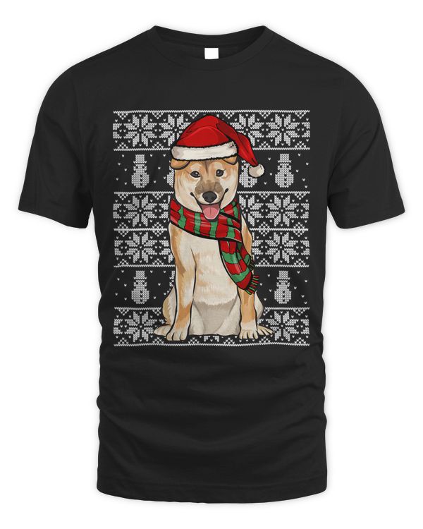Santa Hat Xmas Shiba Inu Ugly Christmas 285