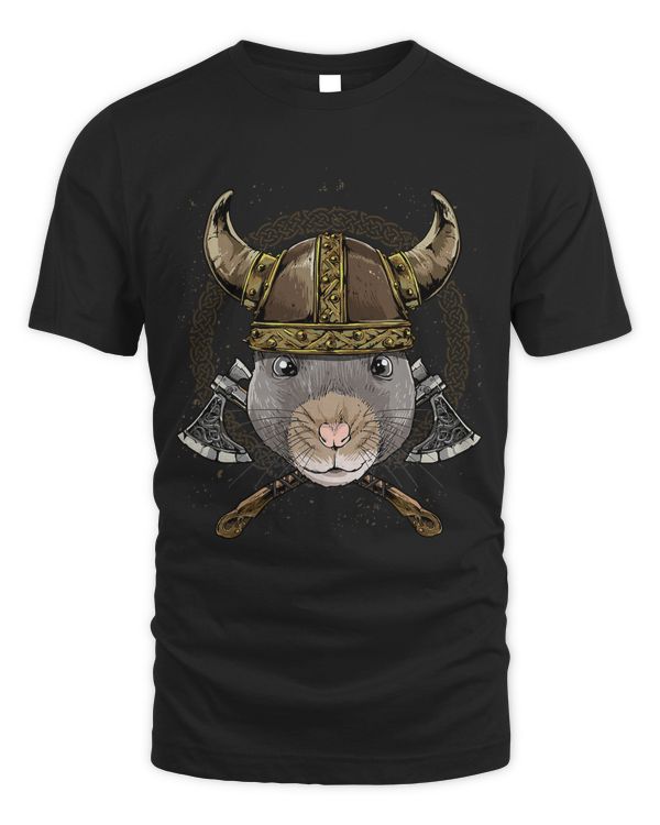 Viking Rat with Viking Helmet Mjolnir Axes 101