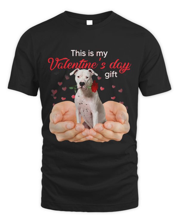 Cute Dogo Argentino This Is My Valentines Day Pajama
