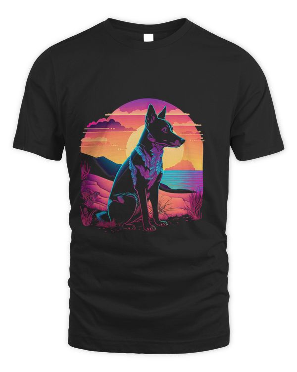 Retro Aesthetic Australian Kelpie dog 63