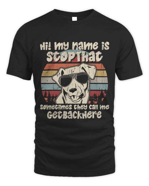 Chesapeake Bay Retriever My Name Is StopThat Dog Lover Funny