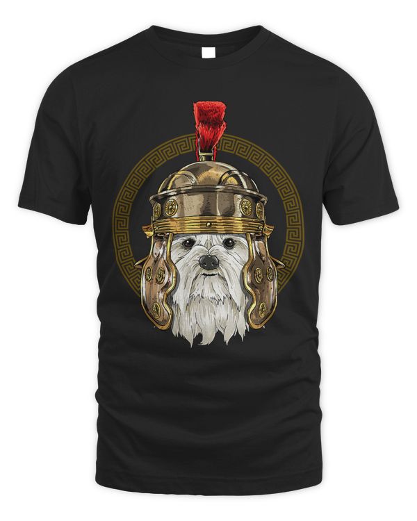 Maltese in Roman Helmet Centurion Legionnaire Dog Lover 242