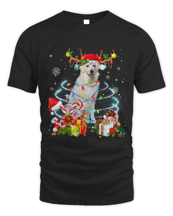 Kuvasz Reindeer Christmas Tree Lights Pajama Dog Xmas 200