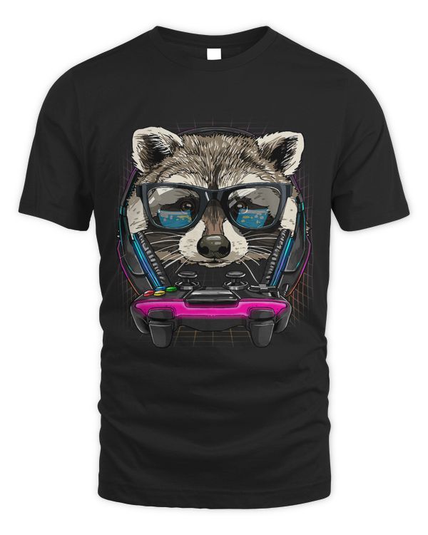 Gaming Raccoon Video Gamer Player Animal Lover 124