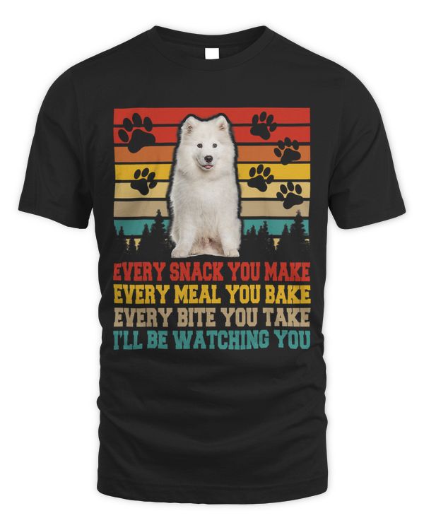 Vintage Samoyed Dog Funny Activities Matching Dog Lover 57
