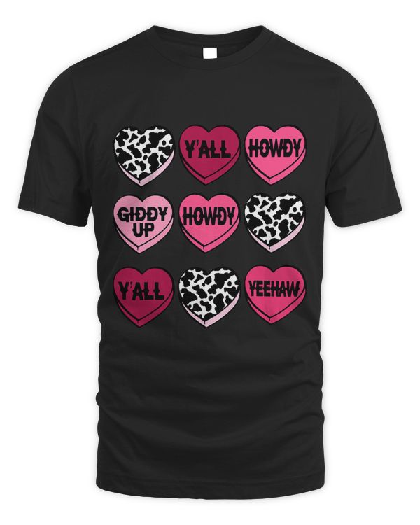 Cowhide Hearts Candy Cowgirl Cowboy Howdy Valentine Western 3