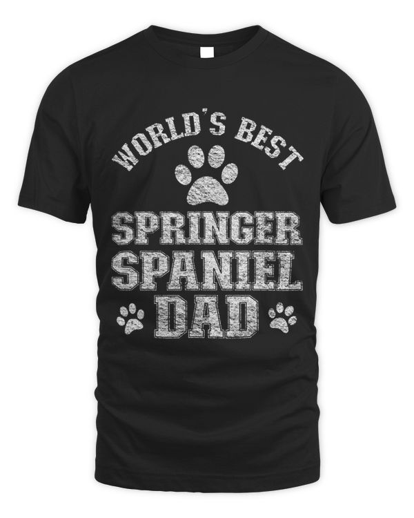 Springer Spaniel Dog Dad Worlds Best Springer Spaniel Dad 13