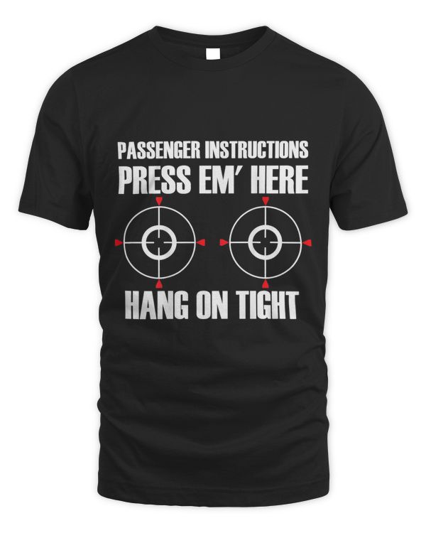 BACK PRINT Motorcycle Passenger Instructions Press Em Here
