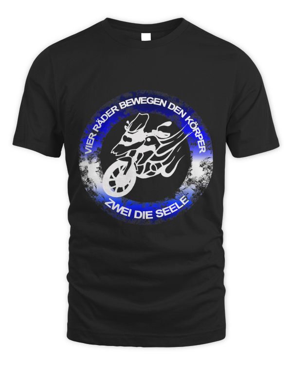 Four wheels move the body two the soul motorcycle