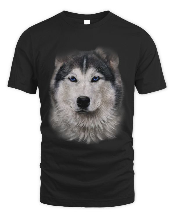 Beautiful Siberian Husky Dog Face