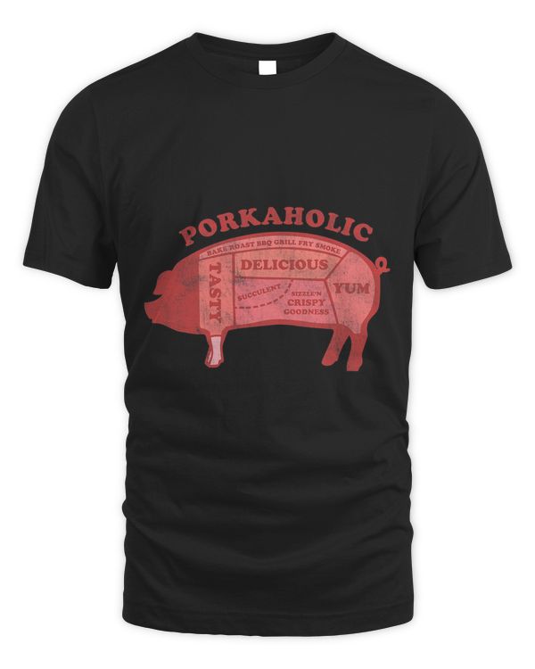 Funny Bacon Ham Pork Chops Lover Porkaholic