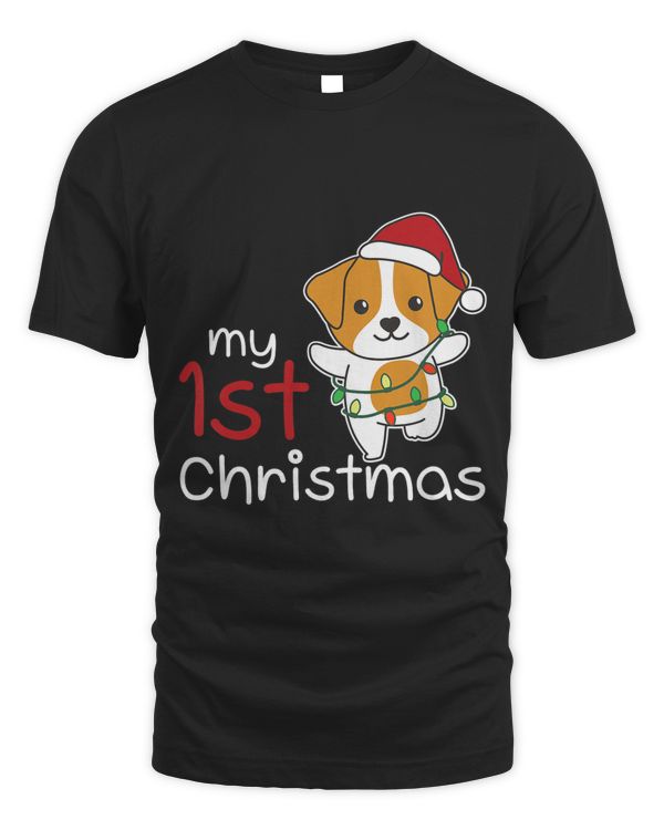 Kids Jack Russell My 1st Christmas Dog Baby Christmas