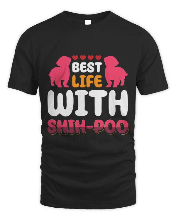 Best Life With Shih Poo Cute Fur Baby Shih Poo Dog Lovers