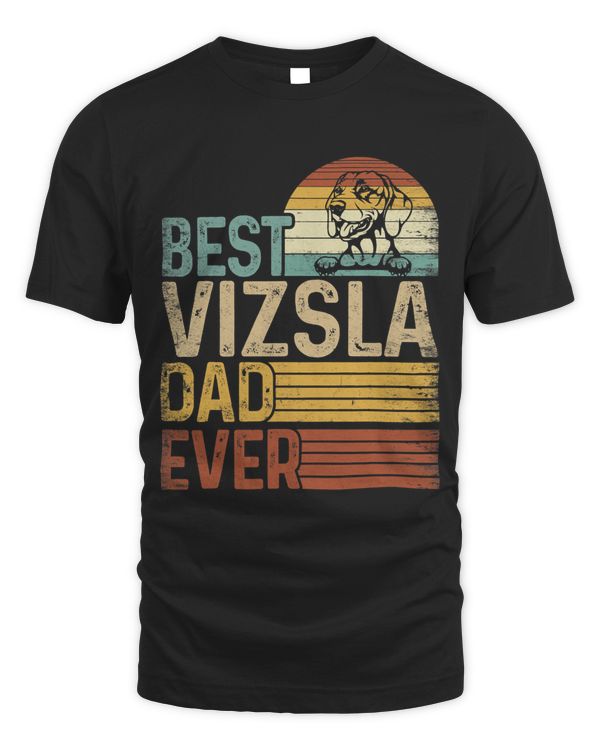 Best Vizsla Dad Ever Retro Vintage Fathers Day 2023