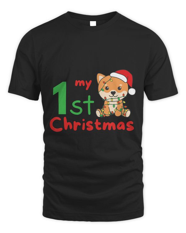 Kids Shiba Inu My 1st Christmas Dog Baby Christmas 3