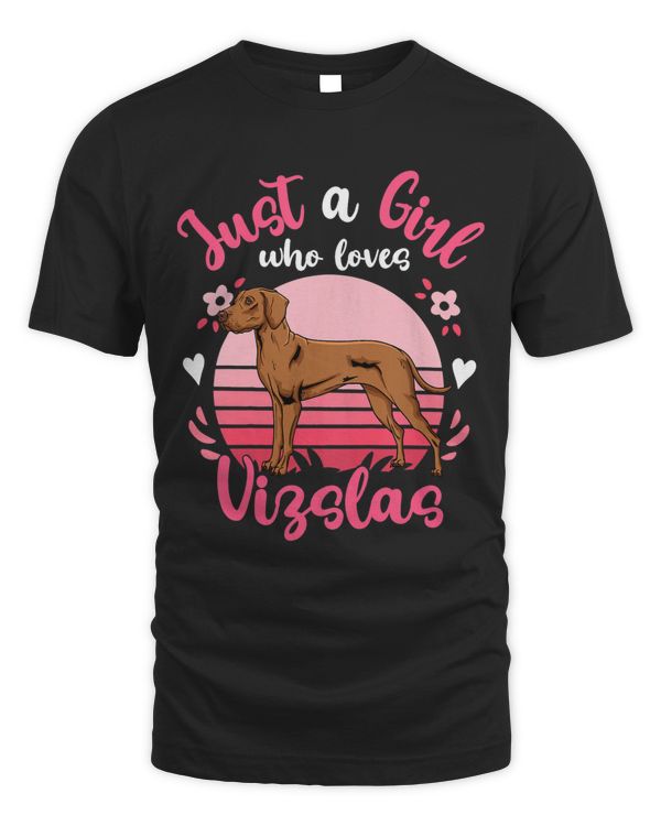 Kids Vizsla Just a Girl Who Loves Vizslas