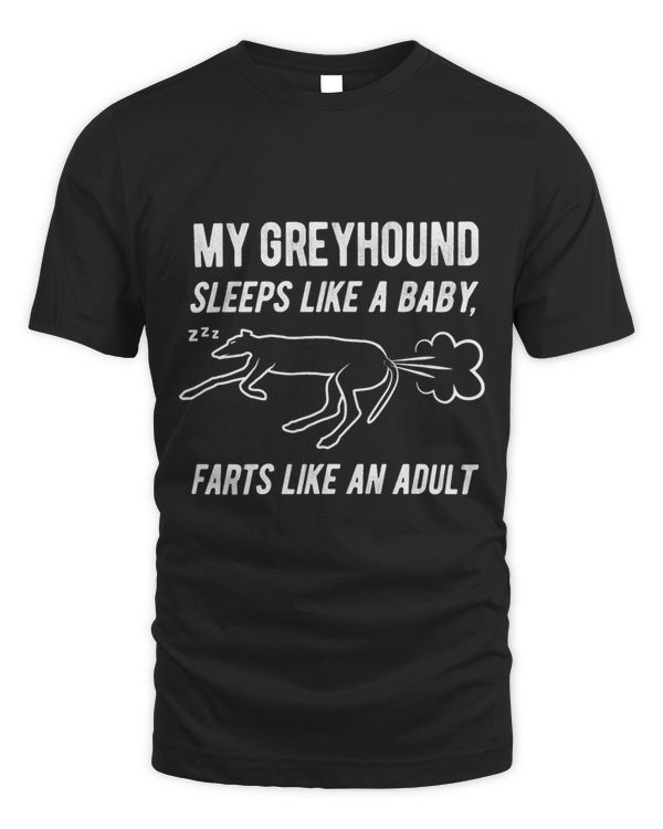 Funny Greyhound Joke Gift Farting Sleeping Pet Dog Owner